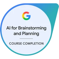 Certyfikat: Google AI for Brainstorming and Planning