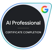 Certyfikat: Google AI Professional Certificate